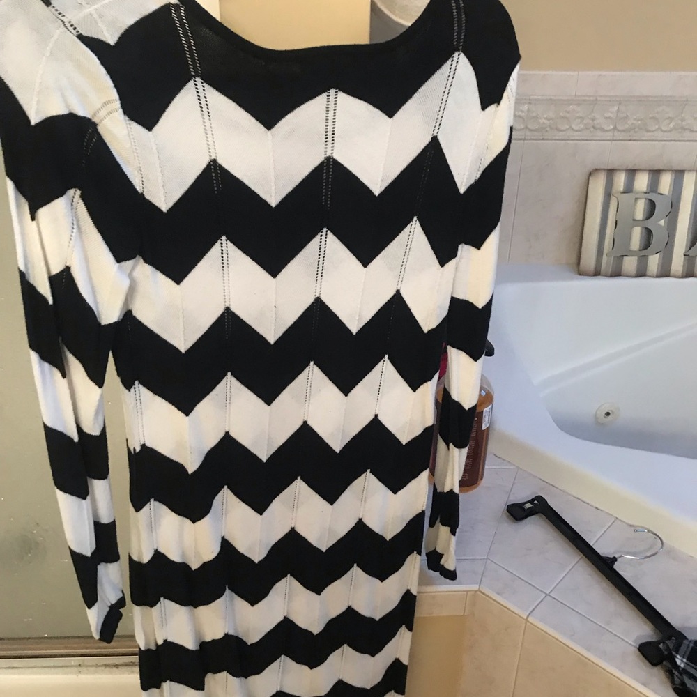 Black and white dress